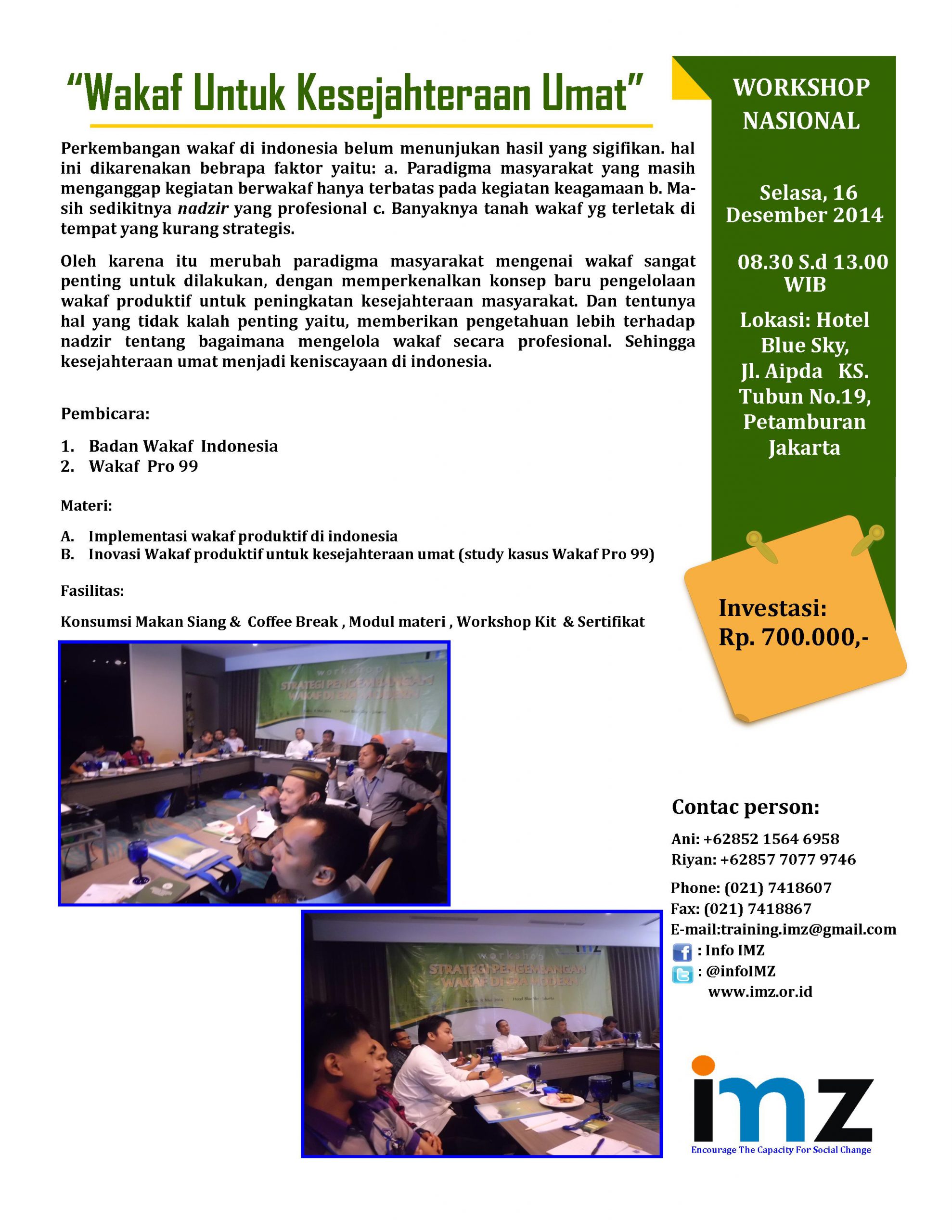 Seminar Wakaf untuk Kesejahteraan Umat